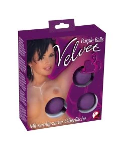 You2Toys Velvet Purple Balls Vaginal Balls -Sex Toy Store 05060010000 verp