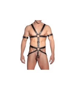 Zado Leather Strap Body With Penis Rings -Sex Toy Store 20101001110 nor a