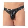 Svenjoyment Black Wet Look Thong With Press Studs -Sex Toy Store 21108491701 nor a