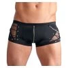 Svenjoyment Black Trunks With Lacing And Mesh -Sex Toy Store 21308901701 nor a