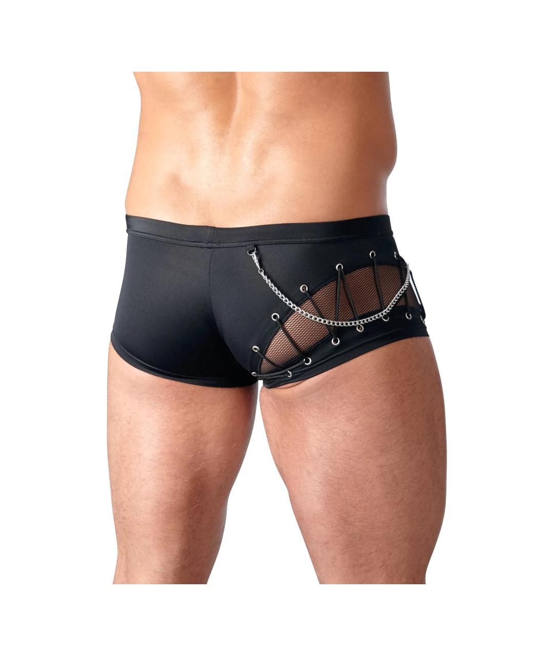 Svenjoyment Black Trunks With Lacing And Mesh 4 Svenjoyment Black Trunks With Lacing And Mesh - Image 2
