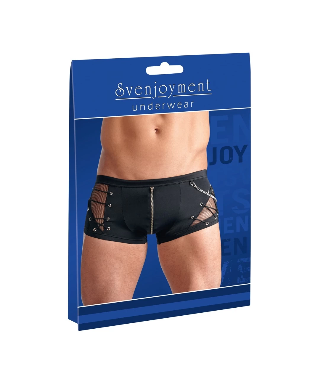 Svenjoyment Black Trunks With Lacing And Mesh 7 Svenjoyment Black Trunks With Lacing And Mesh - Image 5