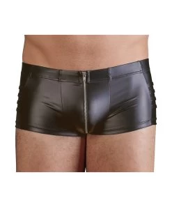 NEK Black Matte Look Trunks With Zipper -Sex Toy Store 21325751701 nor a