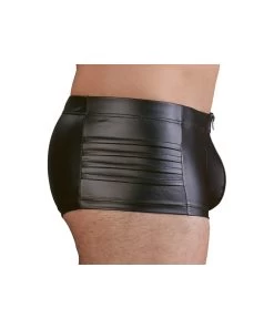 NEK Black Matte Look Trunks With Zipper -Sex Toy Store 21325751701 nor c