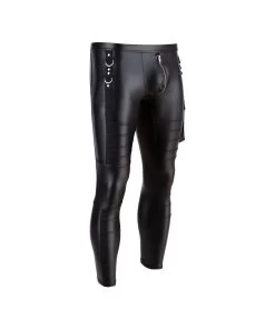 NEK Black Skinny Matte Look Rock-'n'-roll Pants -Sex Toy Store 21402171701 hollow nor b