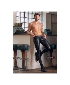 NEK Black Skinny Matte Look Rock-'n'-roll Pants -Sex Toy Store 21402171701 nor i