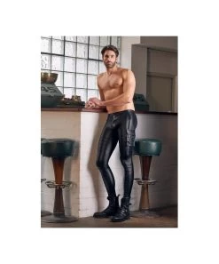 NEK Black Skinny Matte Look Rock-'n'-roll Pants -Sex Toy Store 21402171701 nor j