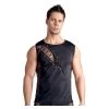 Svenjoyment Black Muscle Shirt With Lacing And Mesh -Sex Toy Store 21605791701 nor a