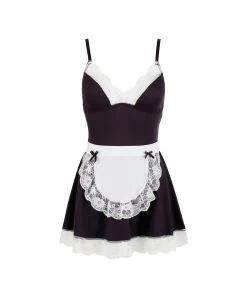 Cottelli Lingerie French Maid Erotic Mini Dress -Sex Toy Store 24707801021 hollow nor b