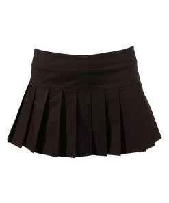 Cottelli Lingerie Black Pleated Mini Skirt -Sex Toy Store 27700671021 hollow nor b