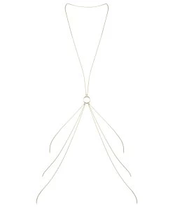 Bijoux Indiscrets Metallic Chain X Shaped Body Jewelry