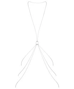 Bijoux Indiscrets Metallic Chain X Shaped Body Jewelry -Sex Toy Store E28448 hr