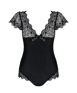 Obsessive Moketta Black Bodysuit -Sex Toy Store E29344 b