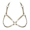 Obsessive Gold-coloured Leatherette Harness -Sex Toy Store a765 gold coloured leatherette harness f