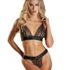 Allure Lingerie Starr Black Lace Open Lingerie Set -Sex Toy Store allure lingerie starr black lace open lingerie set