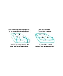 S&M Bed Bondage Restraint Kit -Sex Toy Store bed bondage restraint kit 3