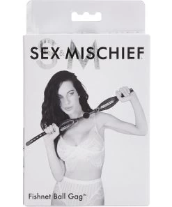 Sex Toy Store -Sex Toy Store black fishnet ball gag 2