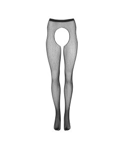 Cottelli Lingerie Black Net Tights With Cutouts And Rhinestones -Sex Toy Store black net tights with cutouts and rhinestones 3