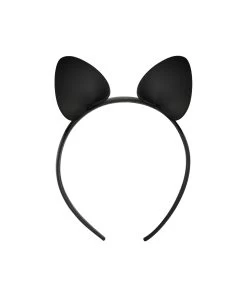 Coquette Black Leatherette Cat Ears Headband