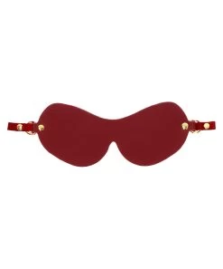 Sex Toy Store -Sex Toy Store burgundy faux leather blindfold 2