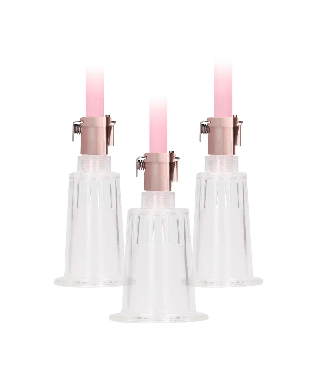 Shots Toys Pumped Rose Gold Clitoral & Nipple Pump Set 4 Shots Toys Pumped Rose Gold Clitoral & Nipple Pump Set - Image 2