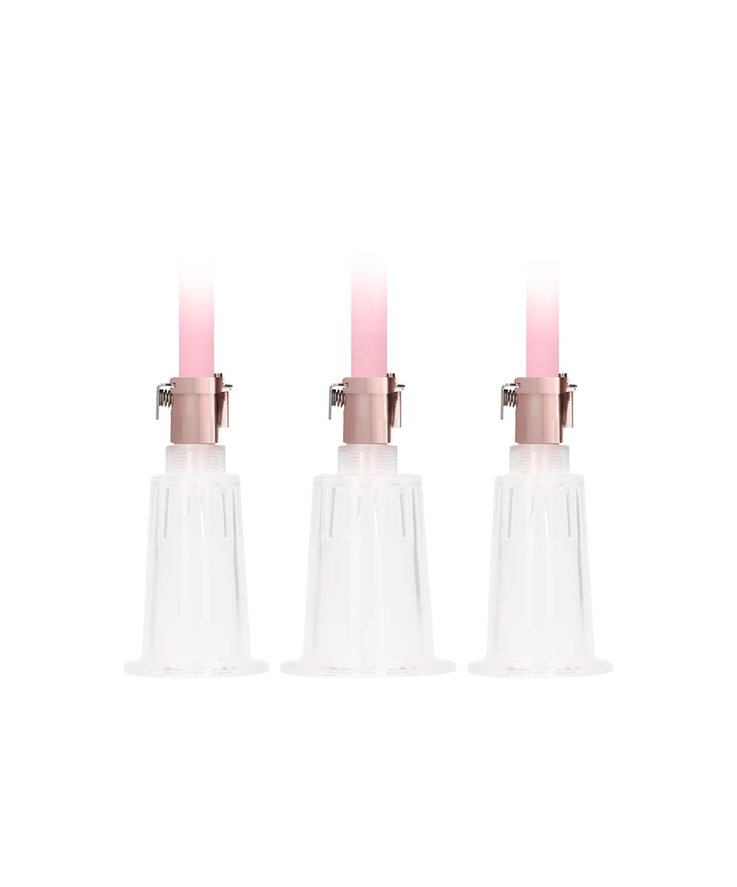 Shots Toys Pumped Rose Gold Clitoral & Nipple Pump Set 5 Shots Toys Pumped Rose Gold Clitoral & Nipple Pump Set - Image 3