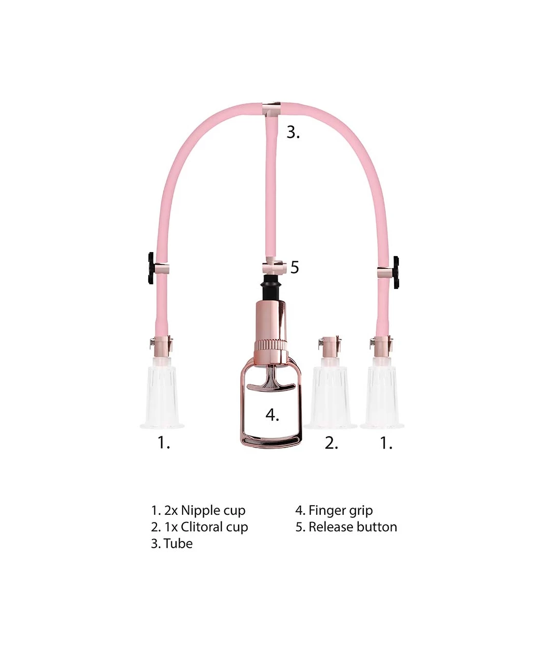 Shots Toys Pumped Rose Gold Clitoral & Nipple Pump Set 10 Shots Toys Pumped Rose Gold Clitoral & Nipple Pump Set - Image 8