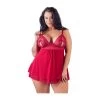 Cottelli Lingerie Red Lace Babydoll -Sex Toy Store cottelli babydoll red 1