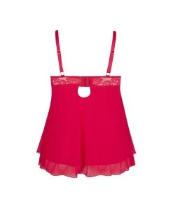 Cottelli Lingerie Red Lace Babydoll -Sex Toy Store cottelli babydoll red 7