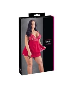 Cottelli Lingerie Red Lace Babydoll -Sex Toy Store cottelli babydoll red 8