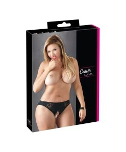 Cottelli Lingerie Black Crotchless Panties -Sex Toy Store cottelli lingerie black crotchless panties 231053810 5
