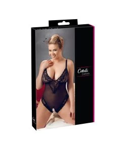 Cottelli Lingerie Black Lace Crotchless Bodysuit -Sex Toy Store cottelli lingerie black lace crotchless bodysuit 2641178 3