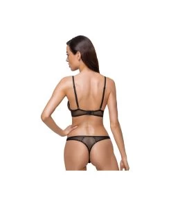 Cottelli Lingerie Black Shimmering Sheer Mesh Lingerie Set -Sex Toy Store cottelli lingerie black shimmering sheer mesh lingerie set 4