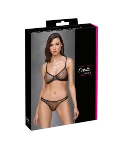 Cottelli Lingerie Black Shimmering Sheer Mesh Lingerie Set -Sex Toy Store cottelli lingerie black shimmering sheer mesh lingerie set 7