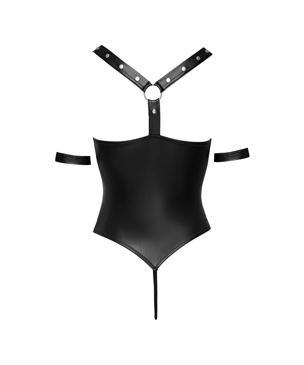 Cottelli Lingerie Bondage Black Matte Look Crotchless Bodysuit 8 Cottelli Lingerie Bondage Black Matte Look Crotchless Bodysuit - Image 6