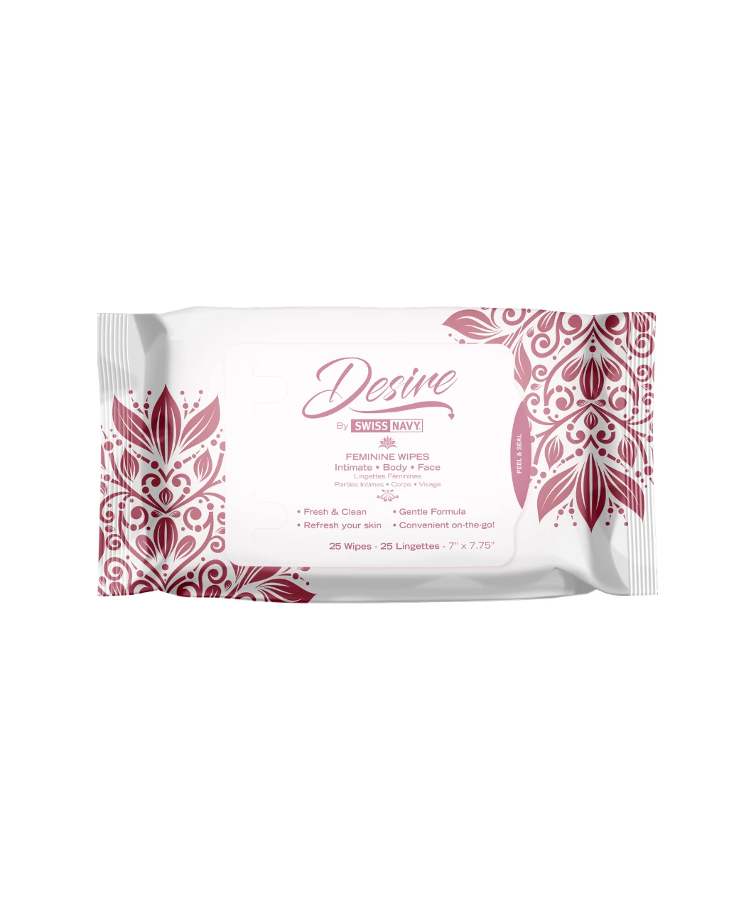 Swiss Navy Desire Feminine Wipes (25 Pcs) 3 Swiss Navy Desire Feminine Wipes (25 Pcs)