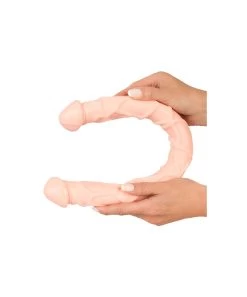 Nature Skin Double Flexi Dong Double Ended Dildo -Sex Toy Store double dong 1