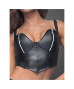 Noir Handmade Black Matte Look Bralette