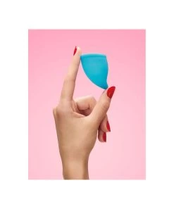 Fun Factory Fun Cup Menstrual Cup -Sex Toy Store fun cup size a menstrual cup turquoise 2