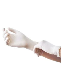Polyco Healthline White Disposable Latex Gloves (100 Pcs)