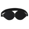Taboom Infinity Black Faux Leather Blindfold -Sex Toy Store infinity black faux leather blindfold 1
