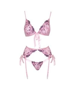 Kissable Arose Me Pink Lingerie Set -Sex Toy Store kissable arose me pink lingerie set 3