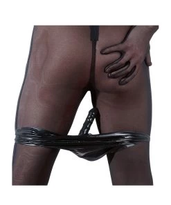 Late X Latex Briefs With Anal Dildo