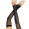 Leg Avenue Black Net Fingerless Gloves With Finger Loop -Sex Toy Store leg avenue black net gloves with finger loop
