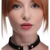 Master Series Kinky Kitty Ring Slim Choker -Sex Toy Store master series kinky kitty ring slim choker blk m