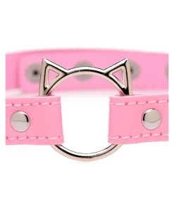 Master Series Kinky Kitty Ring Slim Choker -Sex Toy Store master series kinky kitty ring slim choker pnk 2