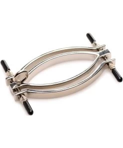 Master Series Pussy Tugger Adjustable Vulva Clamp With Leash -Sex Toy Store master series pussy tugger adjustable vulva clamp with leash 5