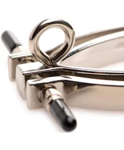 Master Series Pussy Tugger Adjustable Vulva Clamp With Leash -Sex Toy Store master series pussy tugger adjustable vulva clamp with leash 7