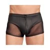 NEK Black Matte Look Trunks With Net Inserts -Sex Toy Store nek black matte look trunks with net inserts 213290717 1