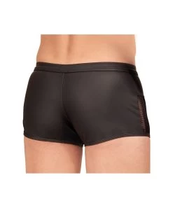 NEK Black Matte Look Trunks With Net Inserts -Sex Toy Store nek black matte look trunks with net inserts 213290717 3